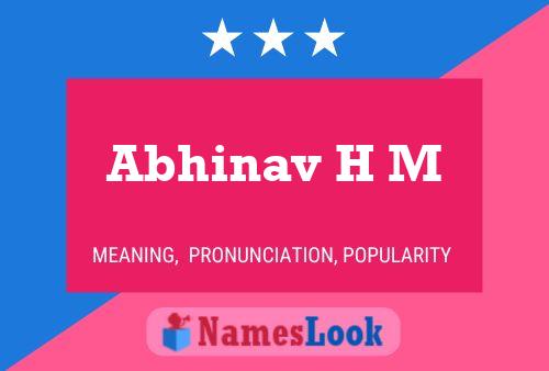 Abhinav H M 名字海报