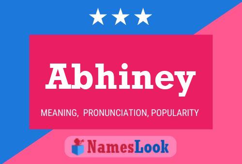 Abhiney 名字海报