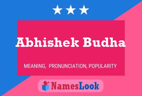 Abhishek Budha 名字海报