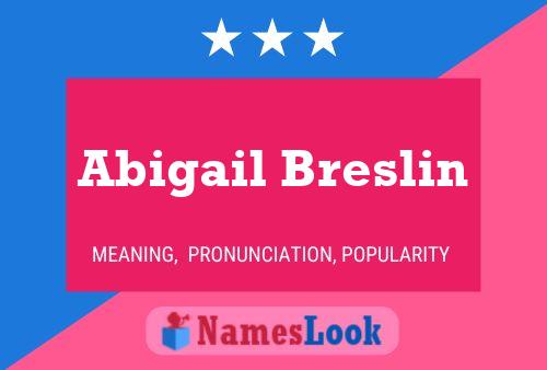 Abigail Breslin 名字海报