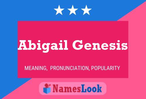 Abigail Genesis 名字海报