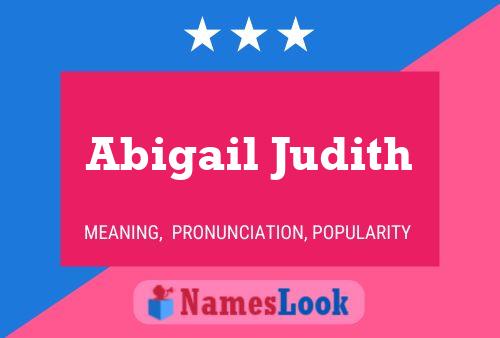 Abigail Judith 名字海报