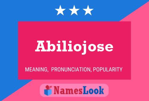 Abiliojose 名字海报