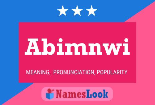 Abimnwi 名字海报