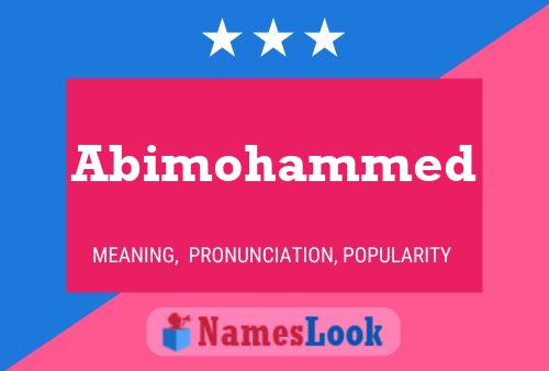 Abimohammed 名字海报