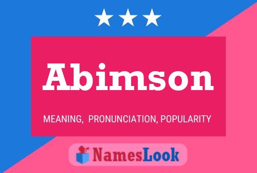 Abimson 名字海报