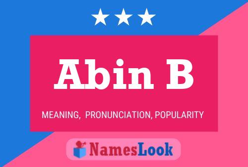 Abin B 名字海报