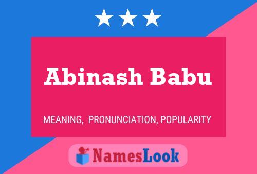 Abinash Babu 名字海报