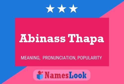 Abinass Thapa 名字海报