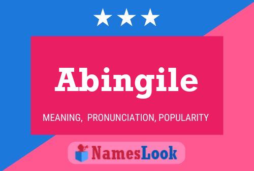 Abingile 名字海报