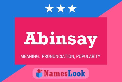 Abinsay 名字海报