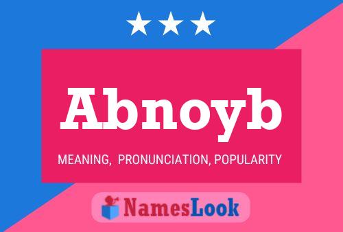 Abnoyb 名字海报