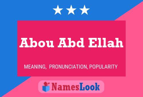 Abou Abd Ellah 名字海报