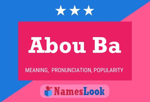 Abou Ba 名字海报