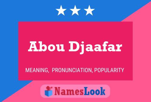 Abou Djaafar 名字海报