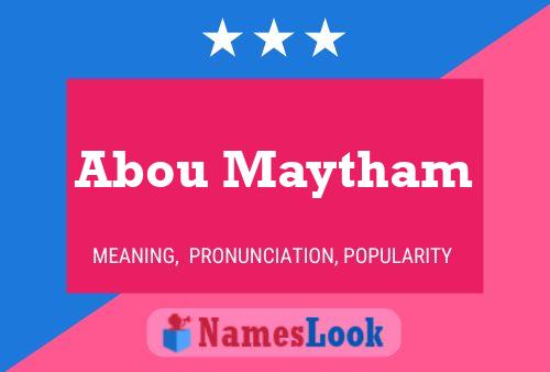 Abou Maytham 名字海报