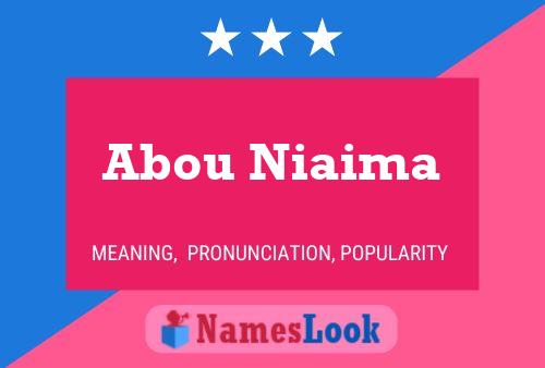 Abou Niaima 名字海报