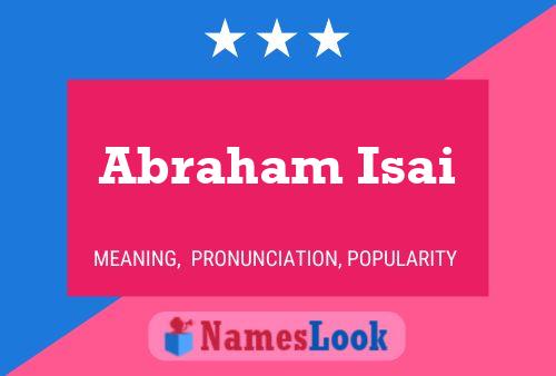 Abraham Isai 名字海报