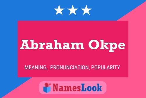 Abraham Okpe 名字海报