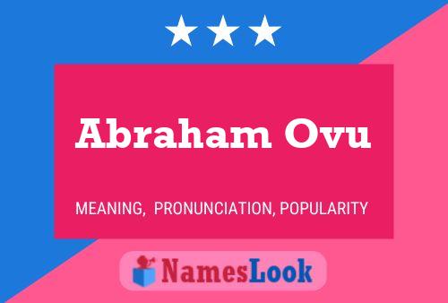 Abraham Ovu 名字海报