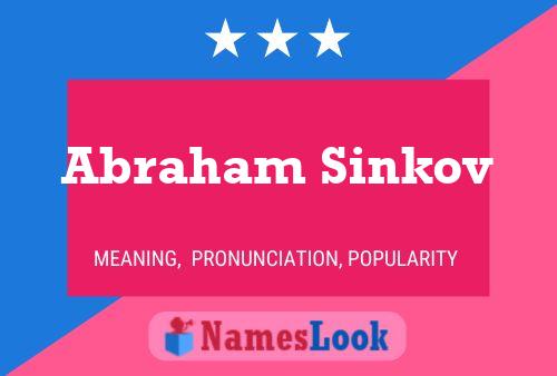 Abraham Sinkov 名字海报