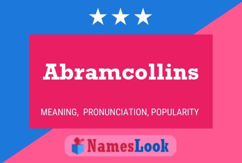 Abramcollins 名字海报