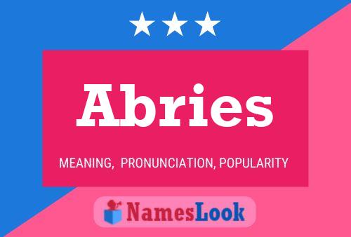 Abries 名字海报