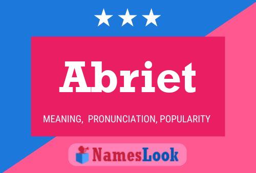 Abriet 名字海报