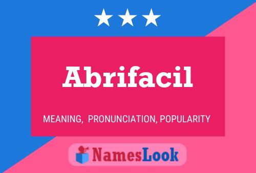 Abrifacil 名字海报