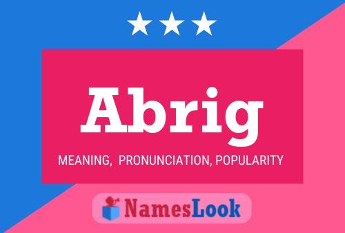 Abrig 名字海报