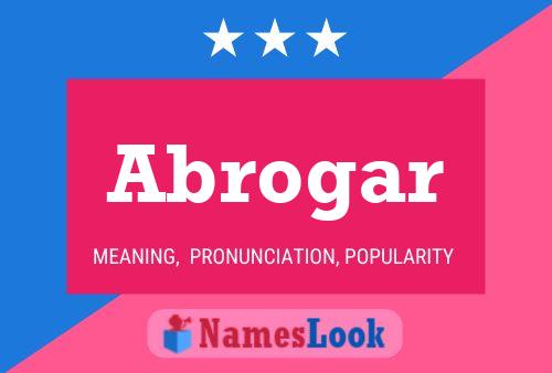 Abrogar 名字海报