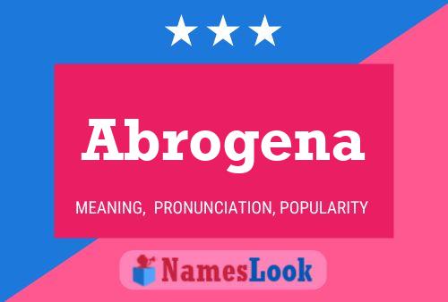 Abrogena 名字海报