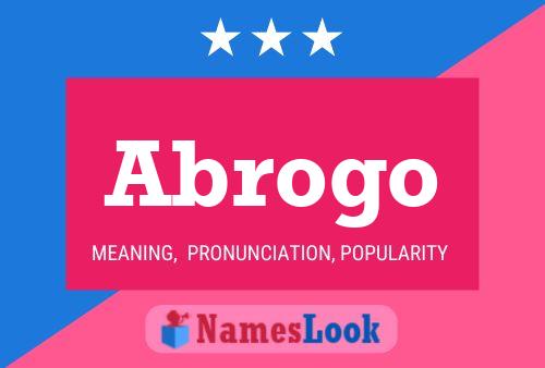 Abrogo 名字海报