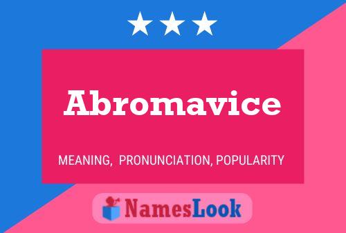 Abromavice 名字海报