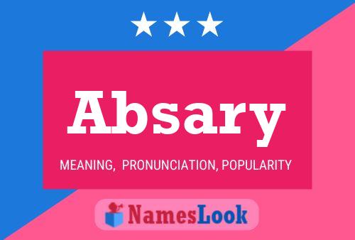 Absary 名字海报