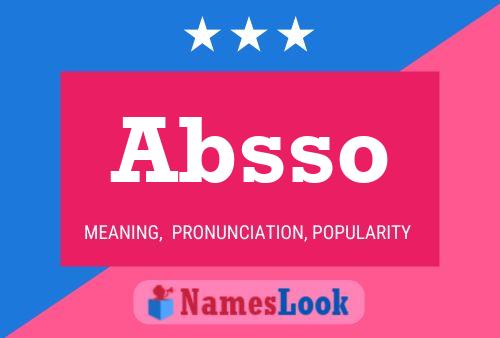 Absso 名字海报