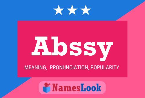 Abssy 名字海报