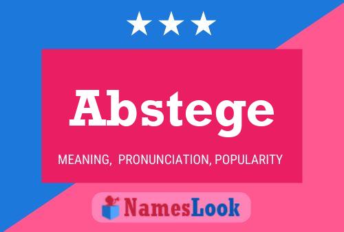 Abstege 名字海报