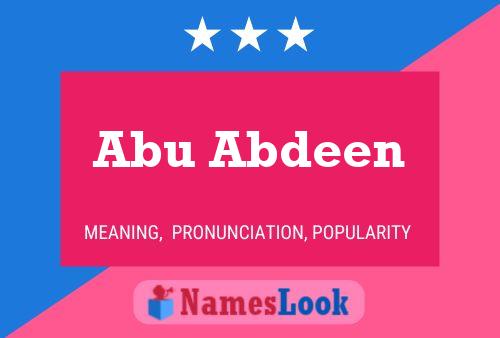 Abu Abdeen 名字海报