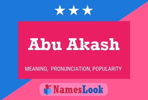 Abu Akash 名字海报