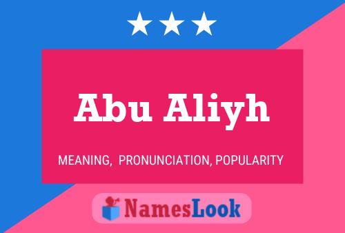 Abu Aliyh 名字海报