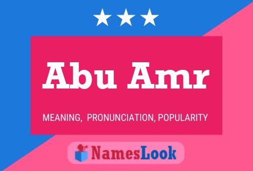 Abu Amr 名字海报