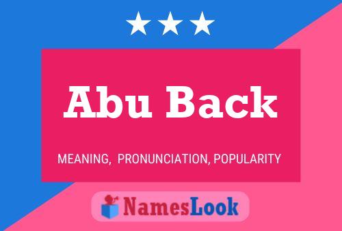 Abu Back 名字海报