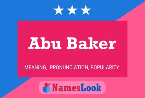 Abu Baker 名字海报