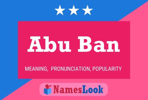 Abu Ban 名字海报