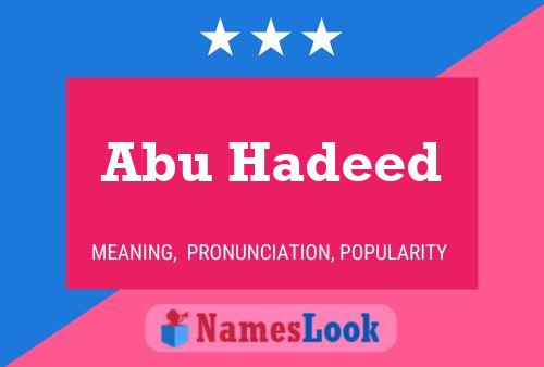 Abu Hadeed 名字海报