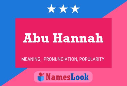 Abu Hannah 名字海报