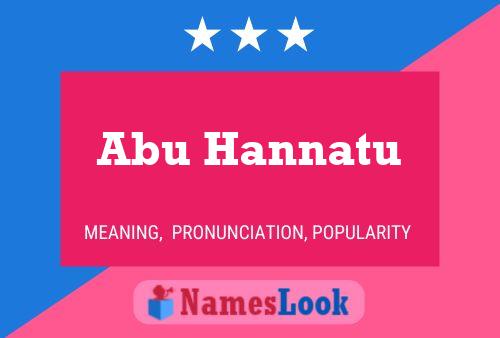 Abu Hannatu 名字海报