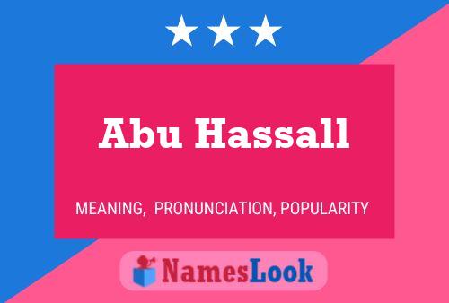 Abu Hassall 名字海报