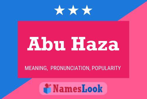 Abu Haza 名字海报